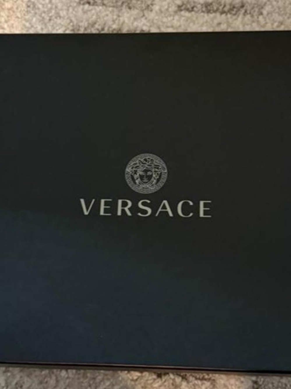 Versace Black Leather Medusa Platform Slide Mules - Picture 4 of 4